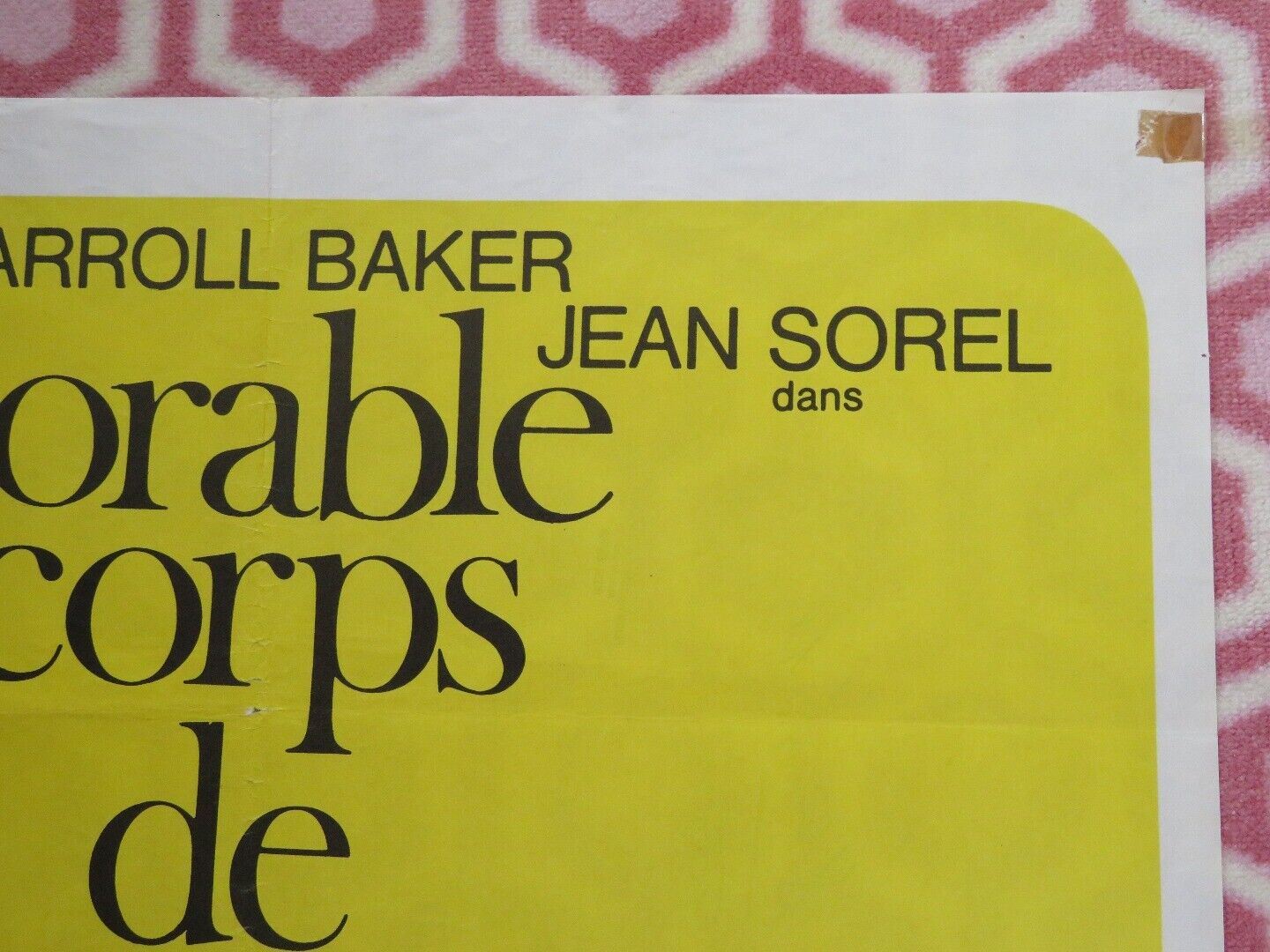 L'ADORABLE CORPS DE DEBORAH FRENCH (23" x 31") POSTER CARROLL BAKER JEAN SOREL Movie posters