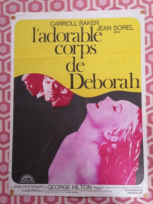 L'ADORABLE CORPS DE DEBORAH FRENCH (23" x 31") POSTER CARROLL BAKER JEAN SOREL Movie posters