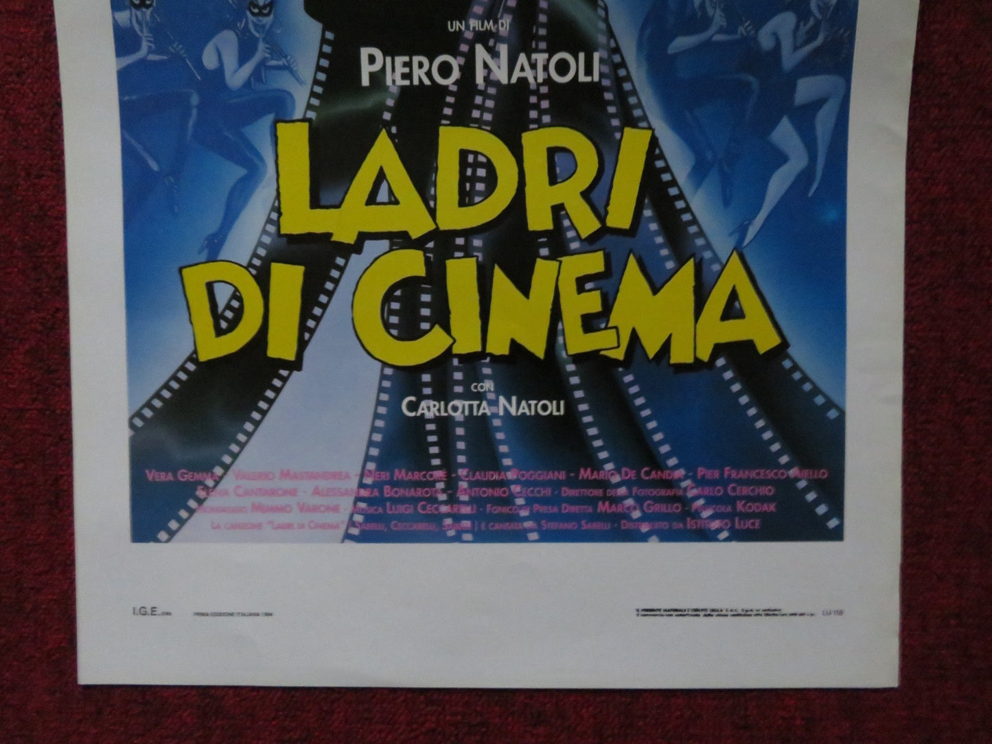 LADRI DI CINEMA ITALIAN LOCANDINA POSTER PIERO NATOLI JOANNA CHATTON 1994 Rendezvous Cinema Movie posters