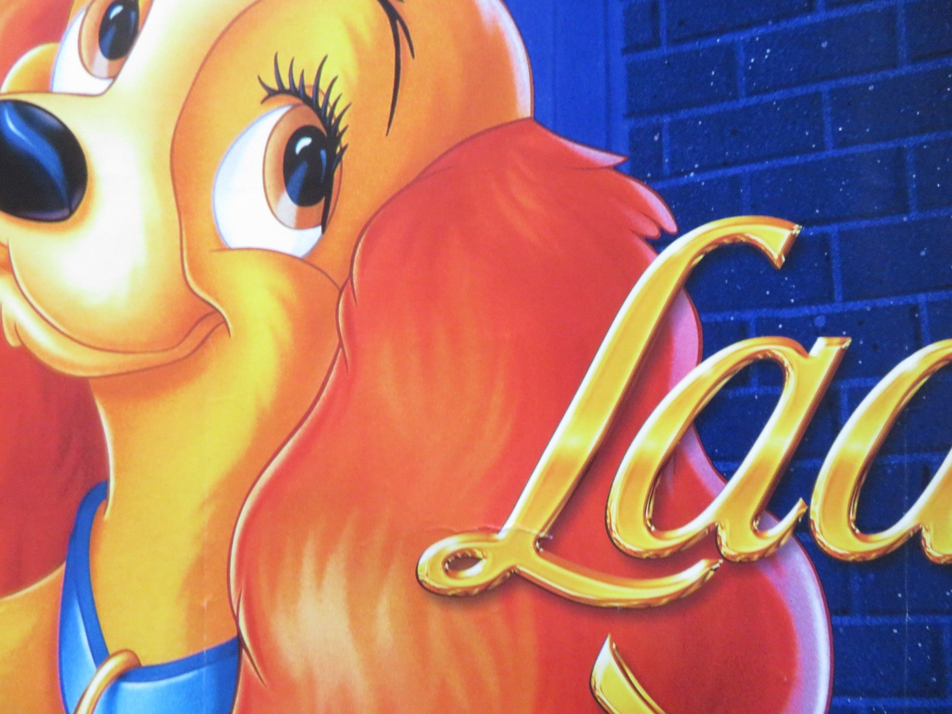 LADY AND THE TRAMP UK QUAD (30"x 40") ROLLED POSTER PEGGY LEE L. ROBERTS 1990s Rendezvous Cinema Movie posters