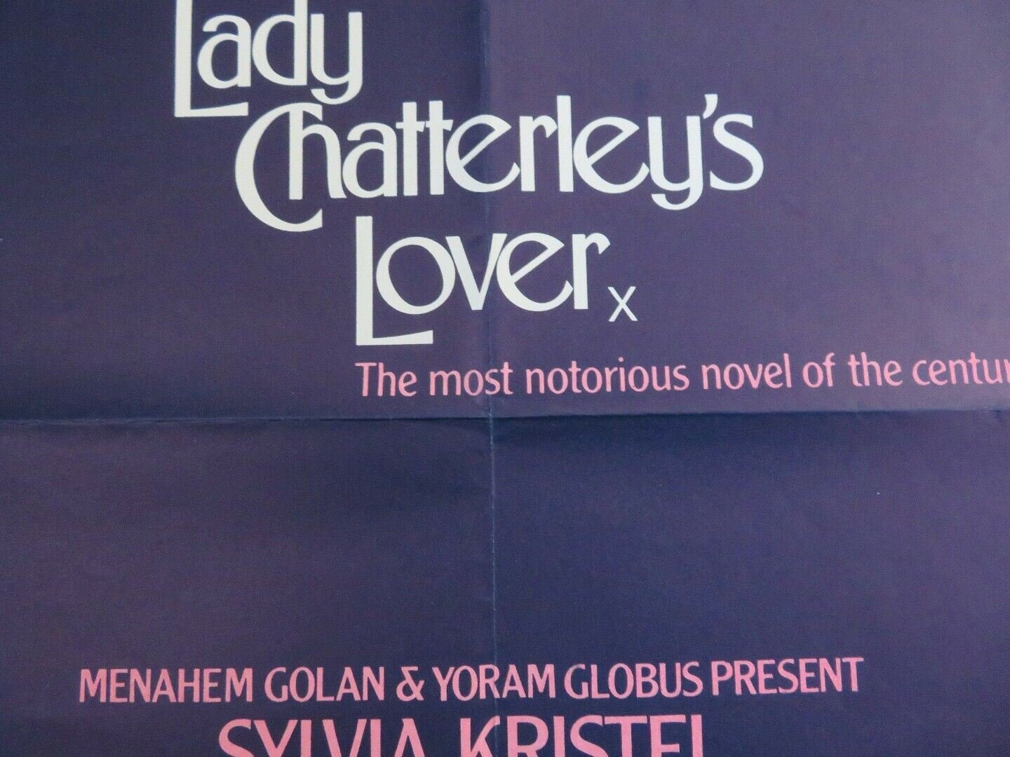 LADY CHATTERLEY'S LOVER BRITISH QUAD (30"x 40") POSTER SYLVIA KRISTEL 1981 Movie posters