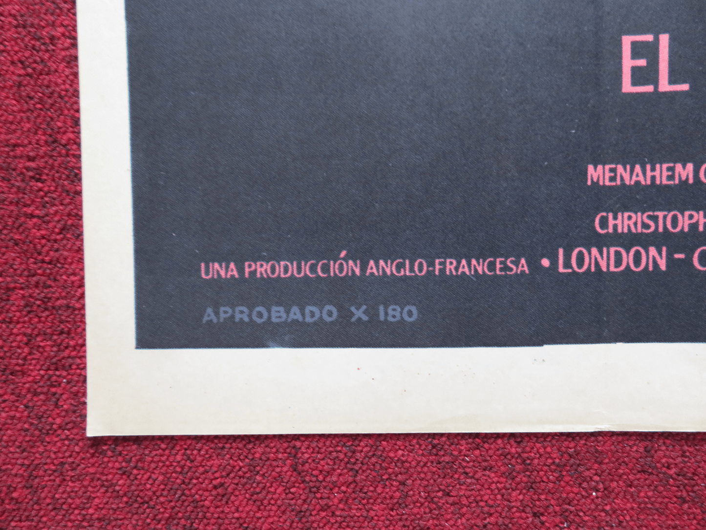 LADY CHATTERLEY'S LOVER FOLDED ARGENTINA ONE SHEET POSTER SYLVIA KRISTEL 1981 Rendezvous Cinema Movie posters