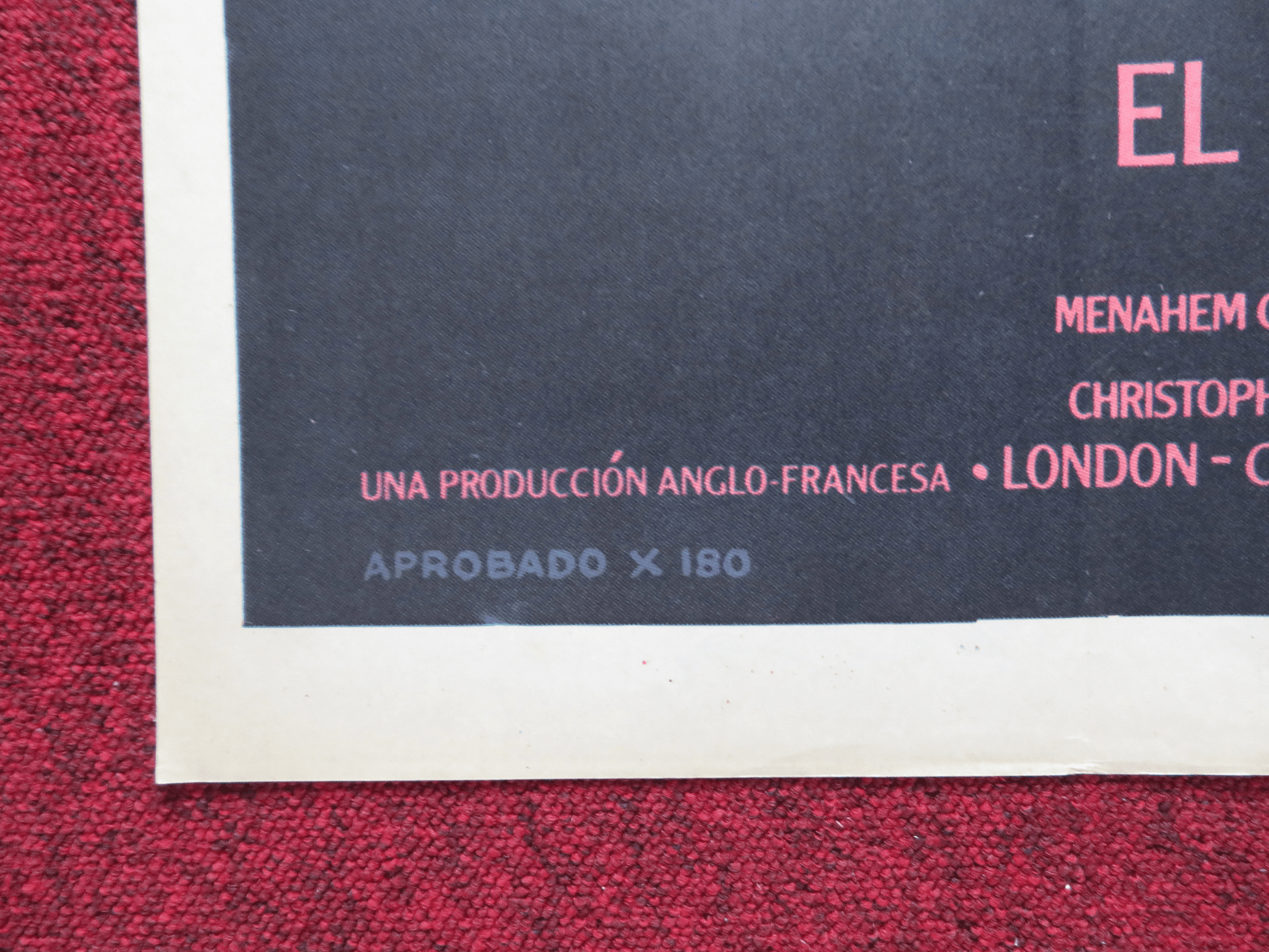 LADY CHATTERLEY'S LOVER FOLDED ARGENTINA ONE SHEET POSTER SYLVIA KRISTEL 1981 Rendezvous Cinema Movie posters