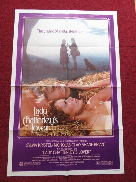 LADY CHATTERLEY'S LOVER FOLDED US ONE SHEET POSTER SYLVIA KRISTEL N. CLAY 1981 Movie posters