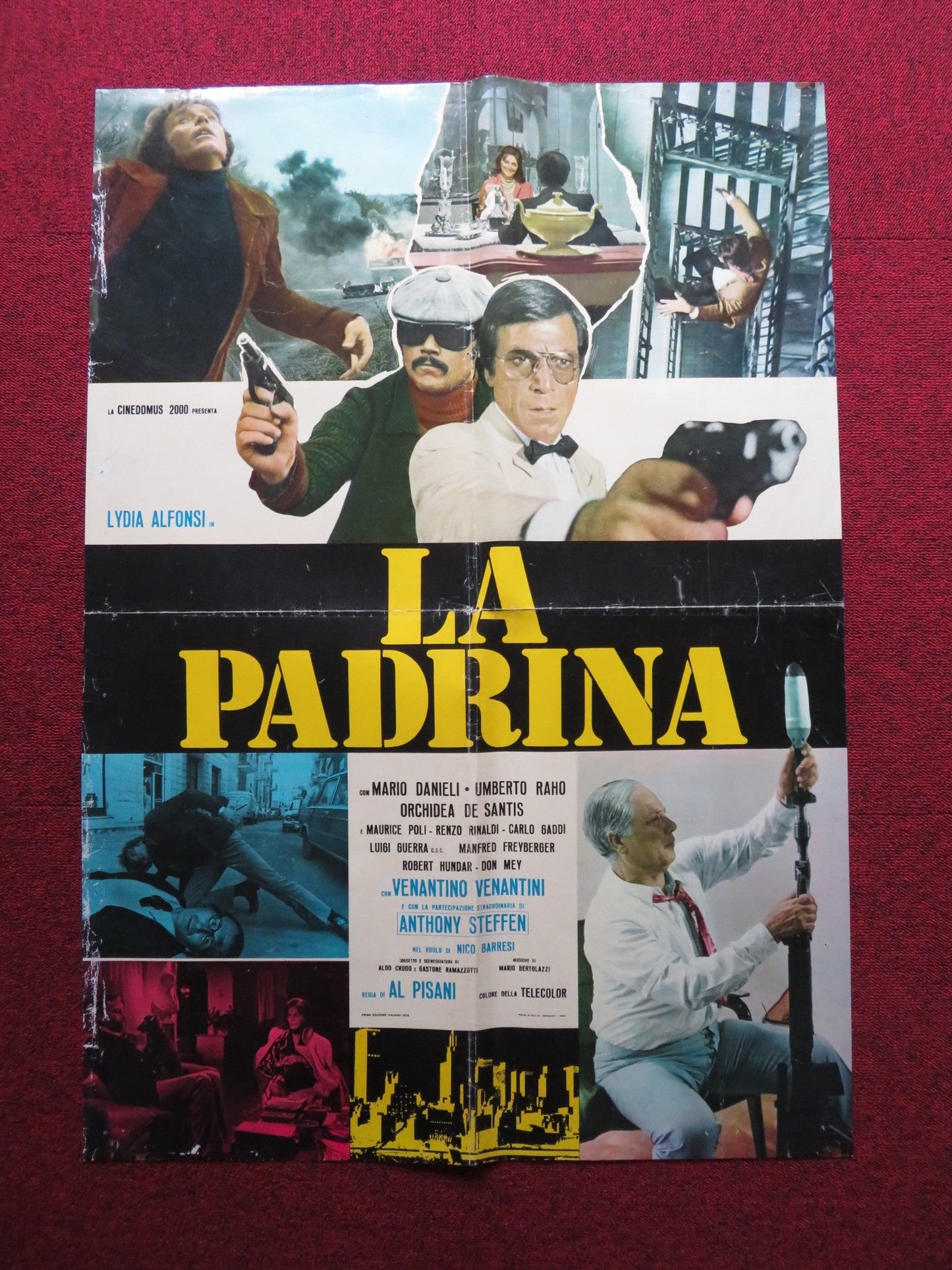 LADY DYNAMITE ITALIAN FOGLIO POSTER LYDIA ALFONSI MARIO DANIELI 1973 Rendezvous Cinema Movie posters