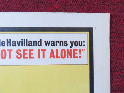 LADY IN A CAGE HALF SHEET (22"x 28") POSTER OLIVIA DE HAVILLAND JAMES CAAN 1964 Rendezvous Cinema Movie posters