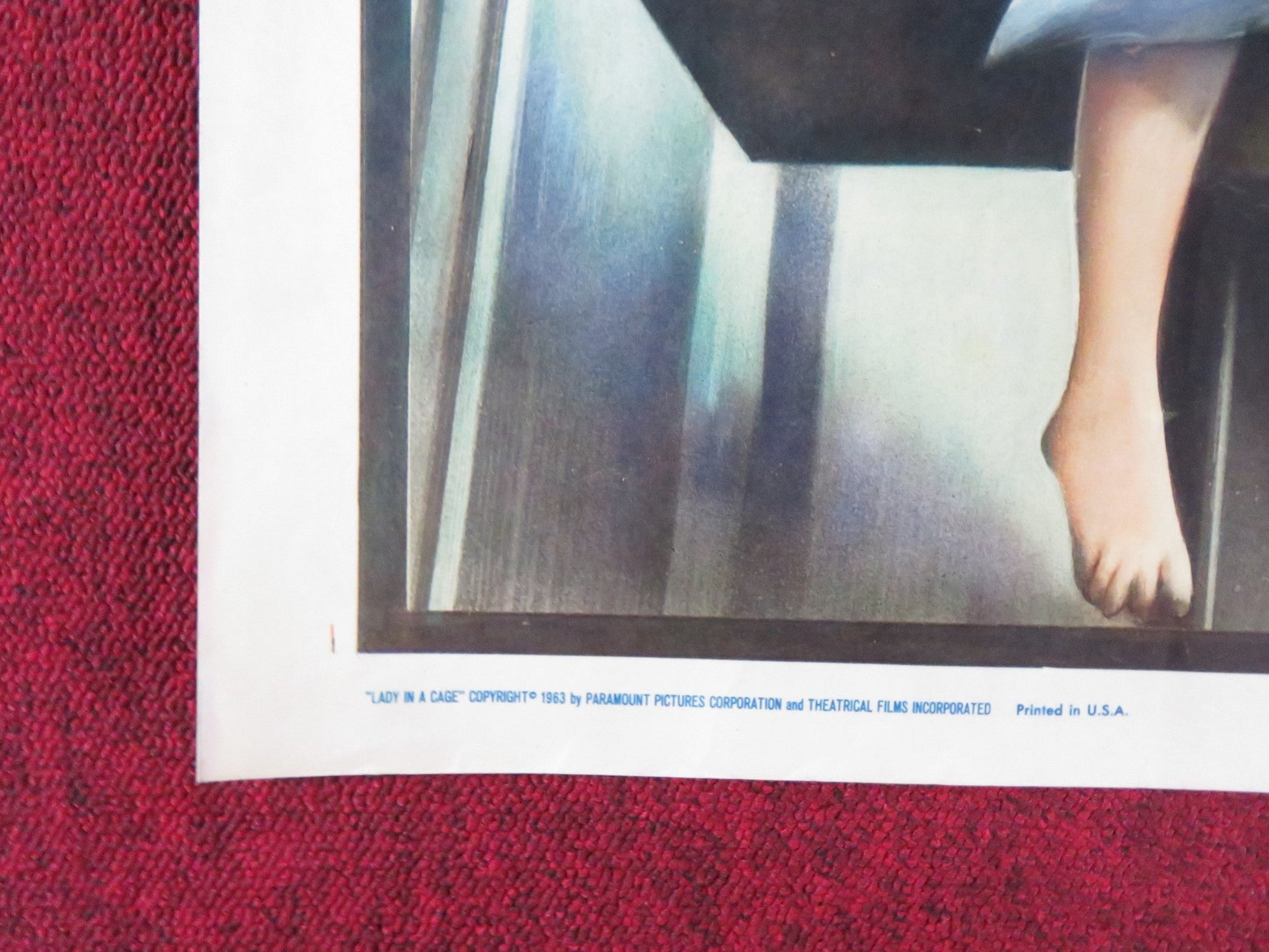 LADY IN A CAGE HALF SHEET (22"x 28") POSTER OLIVIA DE HAVILLAND JAMES CAAN 1964 Rendezvous Cinema Movie posters