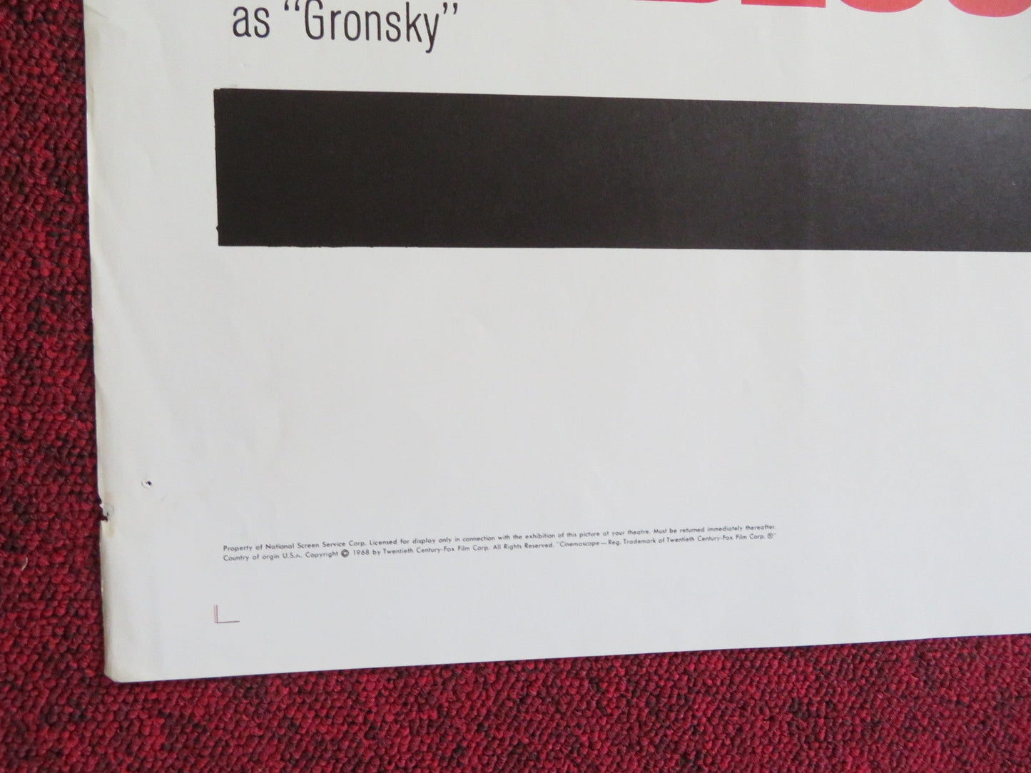 LADY IN CEMENT FOLDED US ONE SHEET POSTER FRANK SINATRA RAQUEL WELCH 1968 Rendezvous Cinema Movie posters