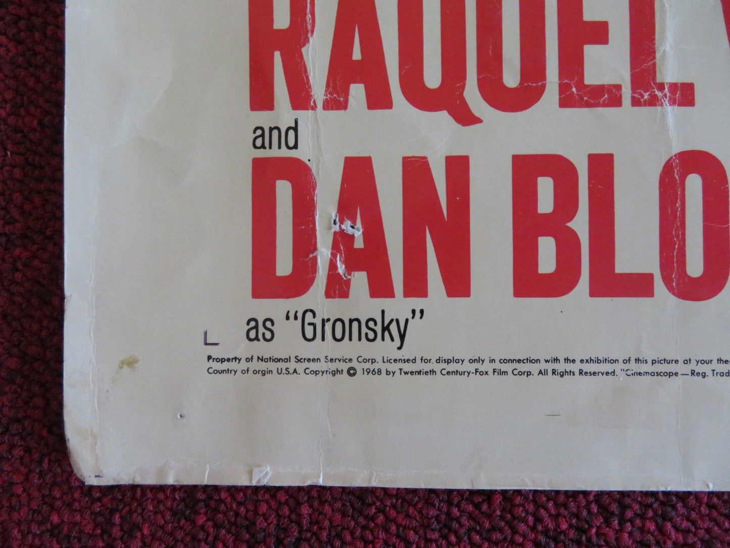 LADY IN CEMENT US HALF SHEET (22"x 28") POSTER FRANK SINATRA RAQUEL WELCH 1968 Rendezvous Cinema Movie posters