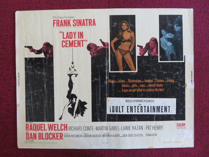 LADY IN CEMENT US HALF SHEET (22"x 28") POSTER FRANK SINATRA RAQUEL WELCH 1968 Rendezvous Cinema Movie posters