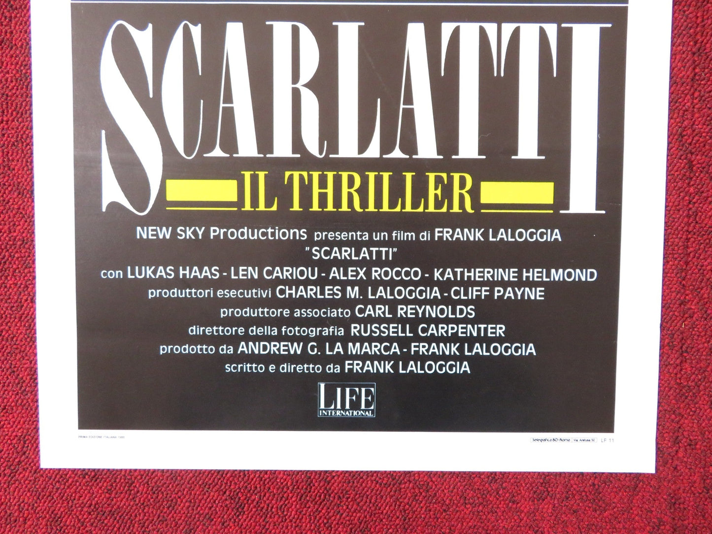 LADY IN WHITE ITALIAN LOCANDINA POSTER LUKAS HAAS LEN CARIOU 1988 Rendezvous Cinema Movie posters