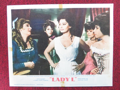 LADY L US LOBBY CARD FULL SET SOPHIA LOREN PAUL NEWMAN 1966 Rendezvous Cinema Movie posters