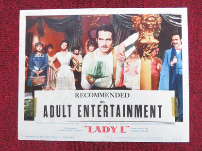 LADY L US LOBBY CARD FULL SET SOPHIA LOREN PAUL NEWMAN 1966 Rendezvous Cinema Movie posters