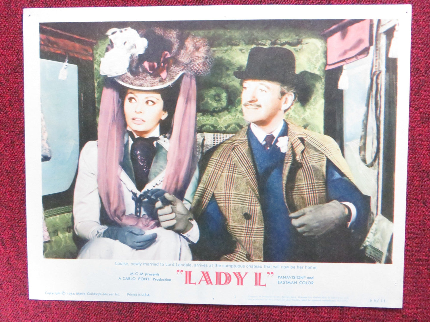 LADY L US LOBBY CARD FULL SET SOPHIA LOREN PAUL NEWMAN 1966 Rendezvous Cinema Movie posters