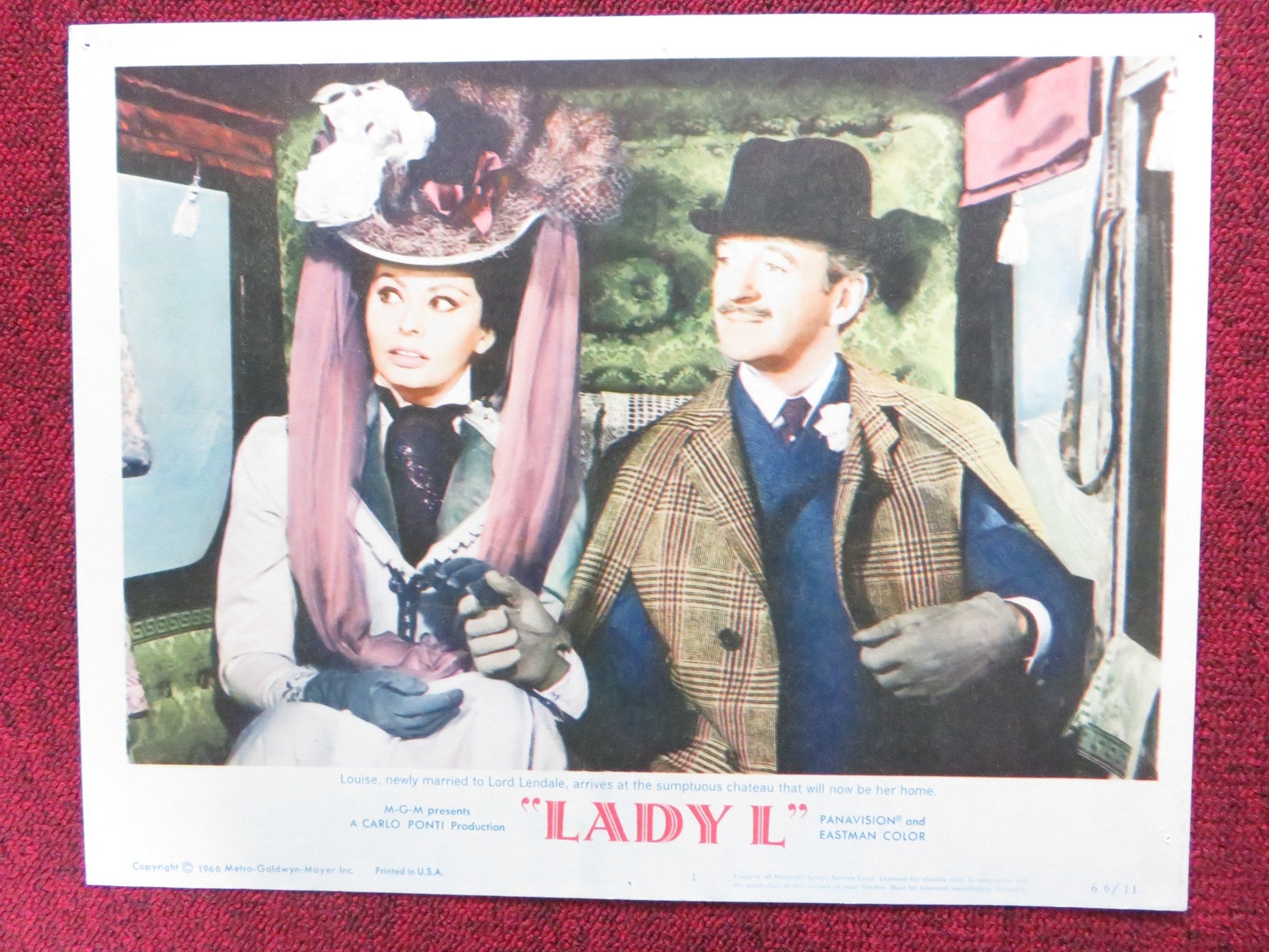 LADY L US LOBBY CARD FULL SET SOPHIA LOREN PAUL NEWMAN 1966 Rendezvous Cinema Movie posters