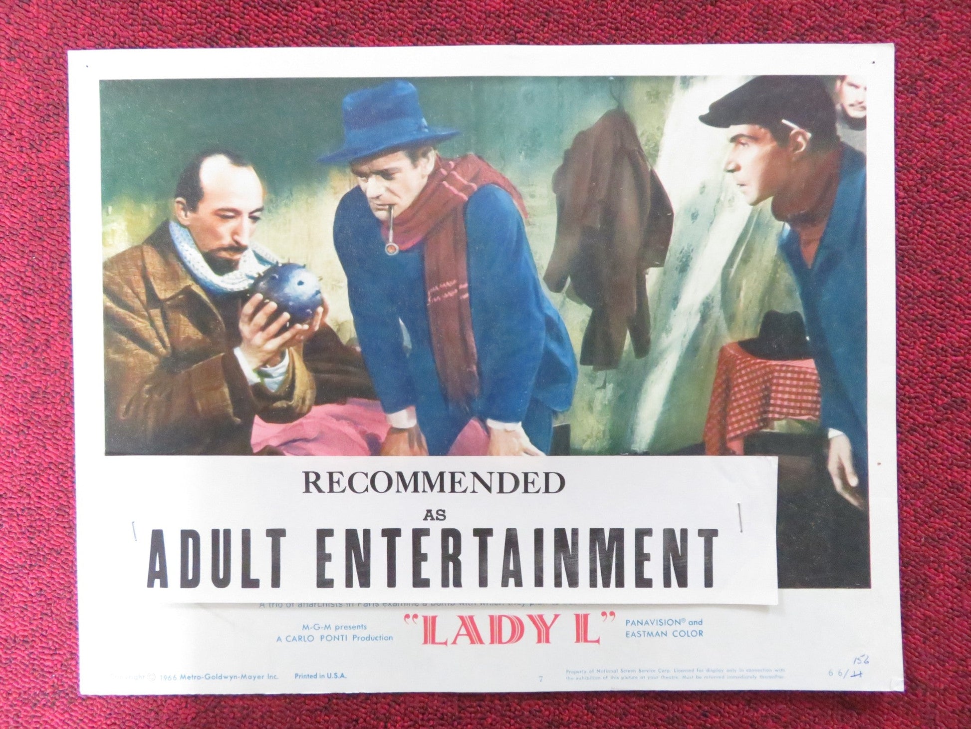 LADY L US LOBBY CARD FULL SET SOPHIA LOREN PAUL NEWMAN 1966 Rendezvous Cinema Movie posters