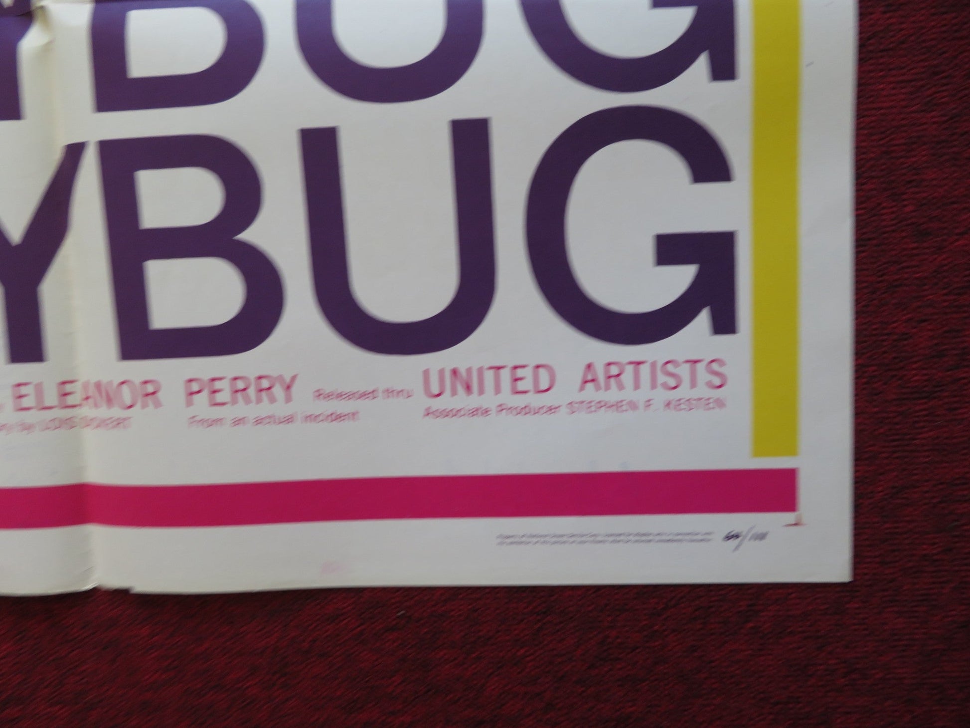 LADYBUG LADYBUG FOLDED US ONE SHEET POSTER WILLIAM DANIELS JANE CONNELL 1964 Rendezvous Cinema Movie posters