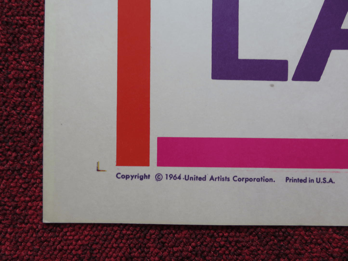 LADYBUG LADYBUG US HALF SHEET (22"x 28") POSTER JANE CONNELL WILLIAM DANIELS '64 Rendezvous Cinema Movie posters