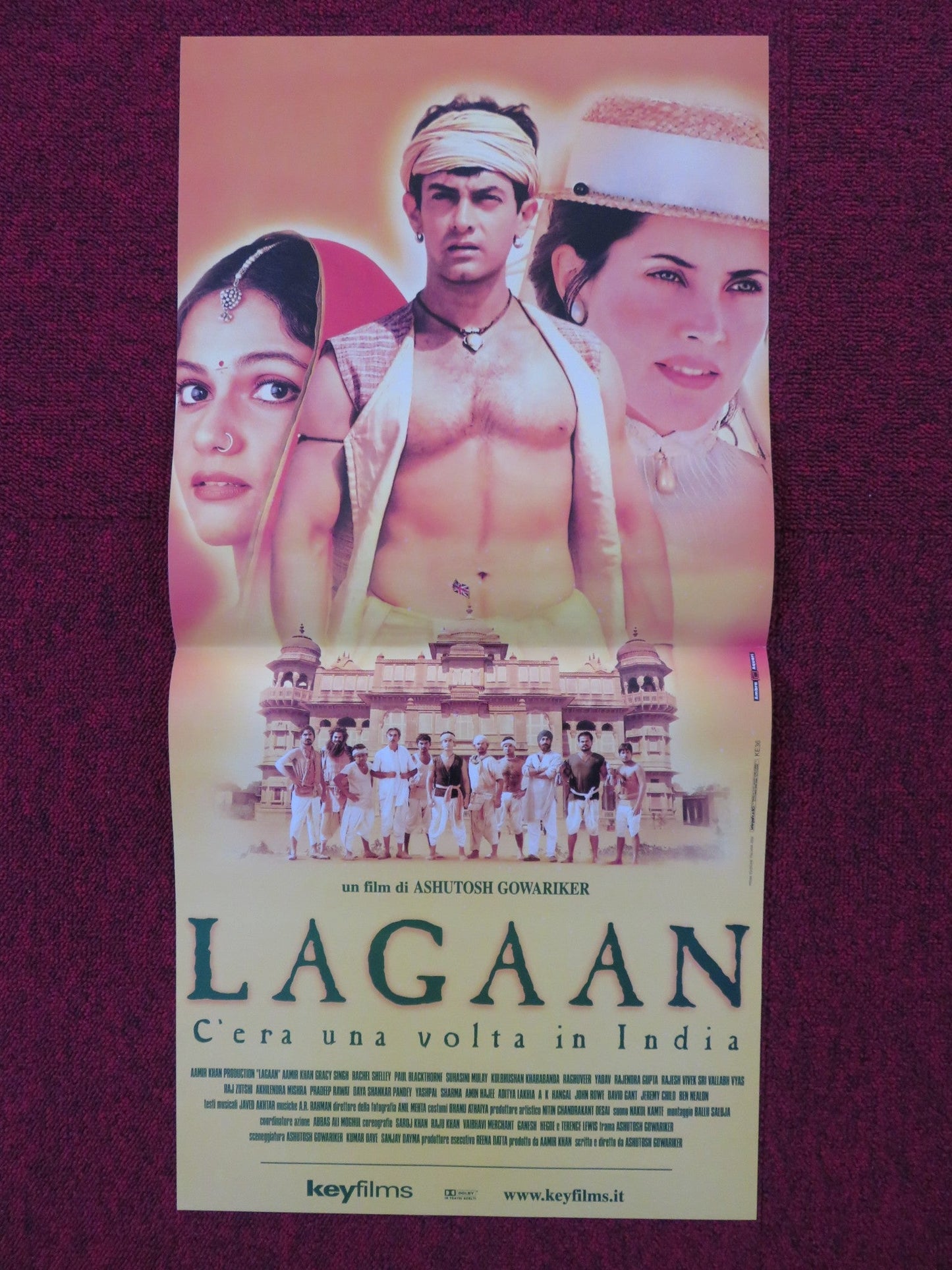 LAGAAN: ONCE UPON A TIME IN INDIA ITALIAN LOCANDINA POSTER AAMIR KHAN 2001 Rendezvous Cinema Movie posters