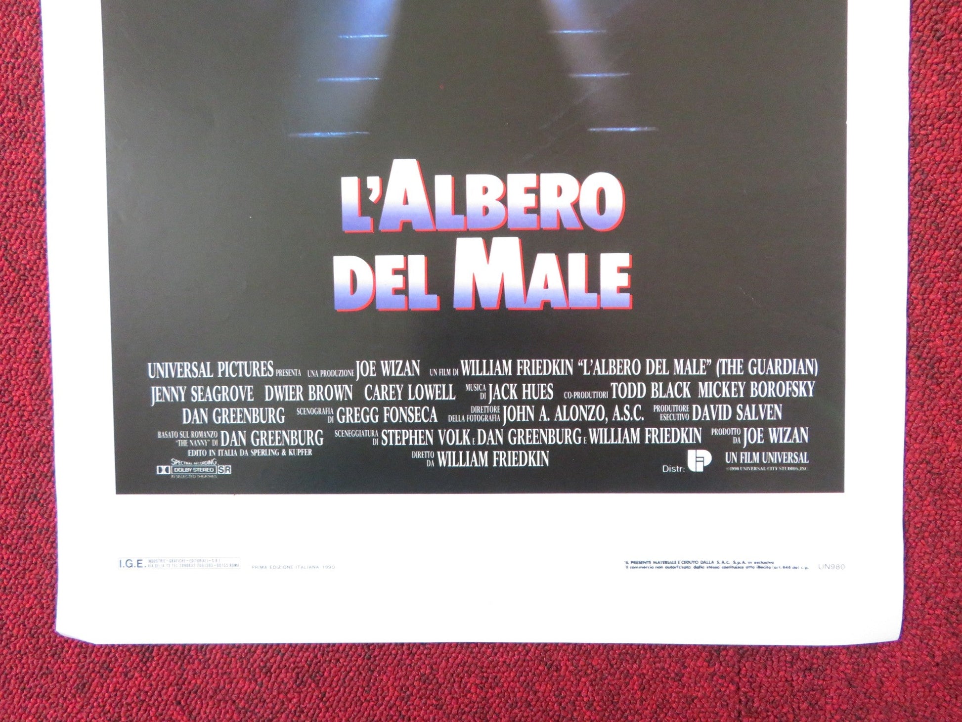 L'ALBERO DEL MALE ITALIAN LOCANDINA POSTER JENNY SEAGROVE DWIER BROWN 1990 Rendezvous Cinema Movie posters