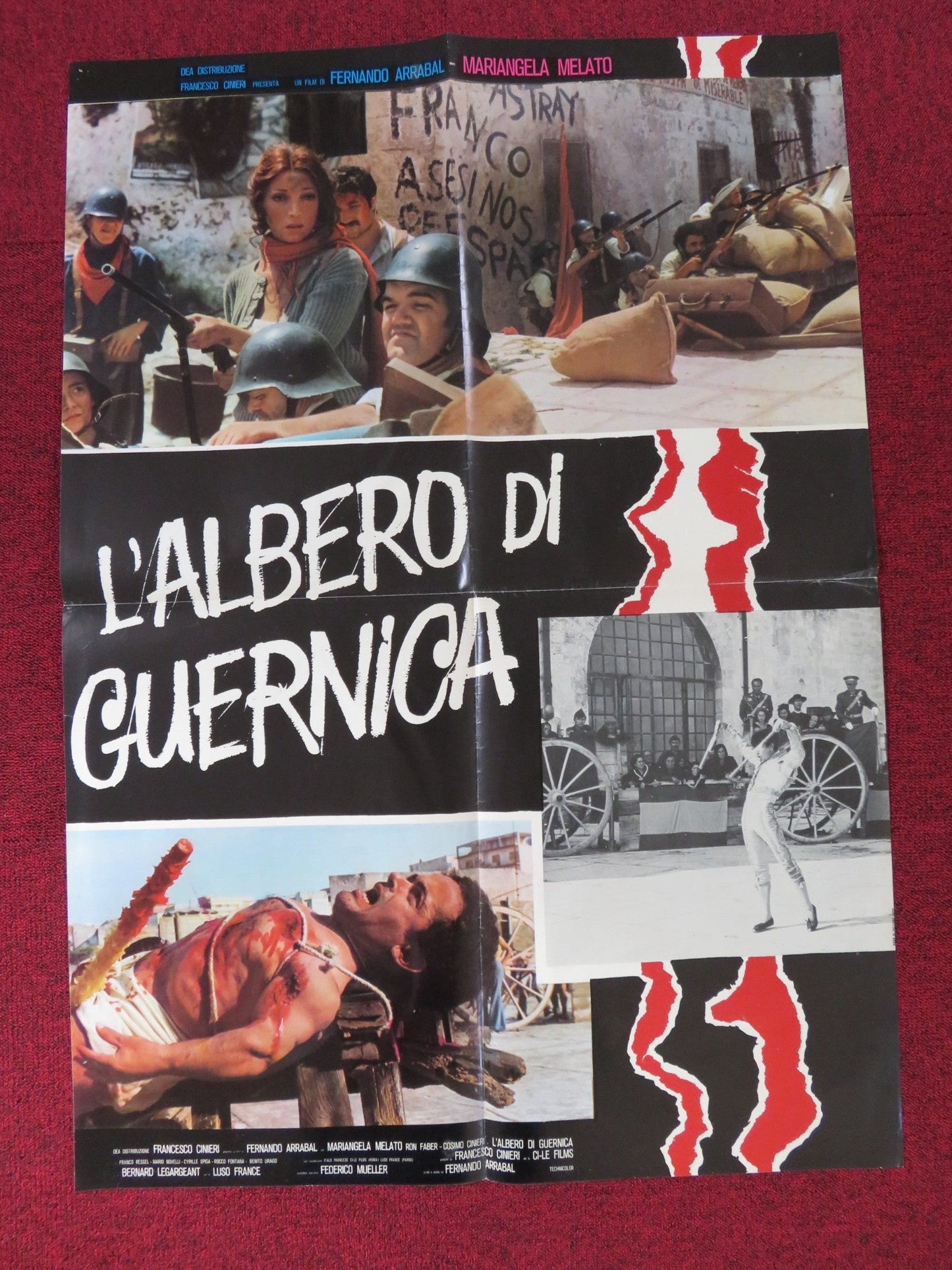 L'ALBERO DI GUERNICA ITALIAN FOGLIO POSTER MARIANGELA MELATO RON FABER 1975 Rendezvous Cinema Movie posters