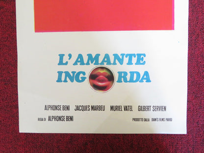 L'AMANTE INGORDA ITALIAN LOCANDINA POSTER ALPHONSE BENI JACQUES MARBEU 1976 Rendezvous Cinema Movie posters