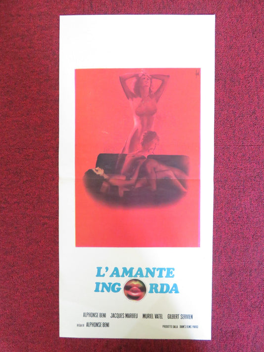 L'AMANTE INGORDA ITALIAN LOCANDINA POSTER ALPHONSE BENI JACQUES MARBEU 1976 Rendezvous Cinema Movie posters