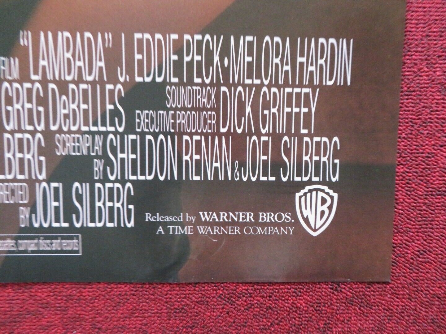 LAMBADA - CANNON FOLDED US ONE SHEET POSTER J.EDDIE PECK MELORA HARDIN 1990 Movie posters