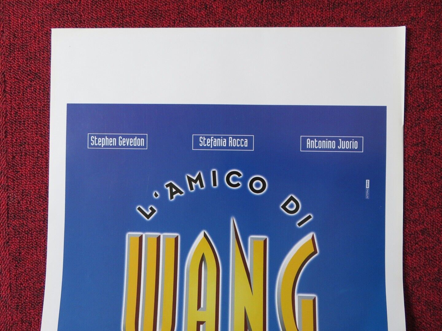 L'AMICO DI WANG ITALIAN LOCANDINA (27.5"x13") POSTER STEPHEN GEVEDON 1997 Movie posters