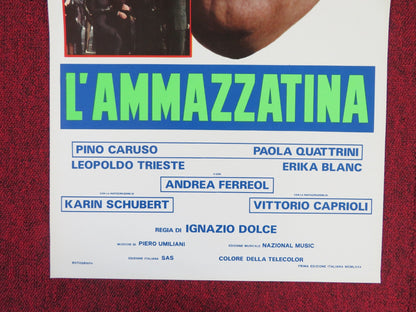 L'AMMAZZATINA ITALIAN LOCANDINA POSTER PINO CARUSO PAOLA QUATTRINI 1975 Rendezvous Cinema Movie posters