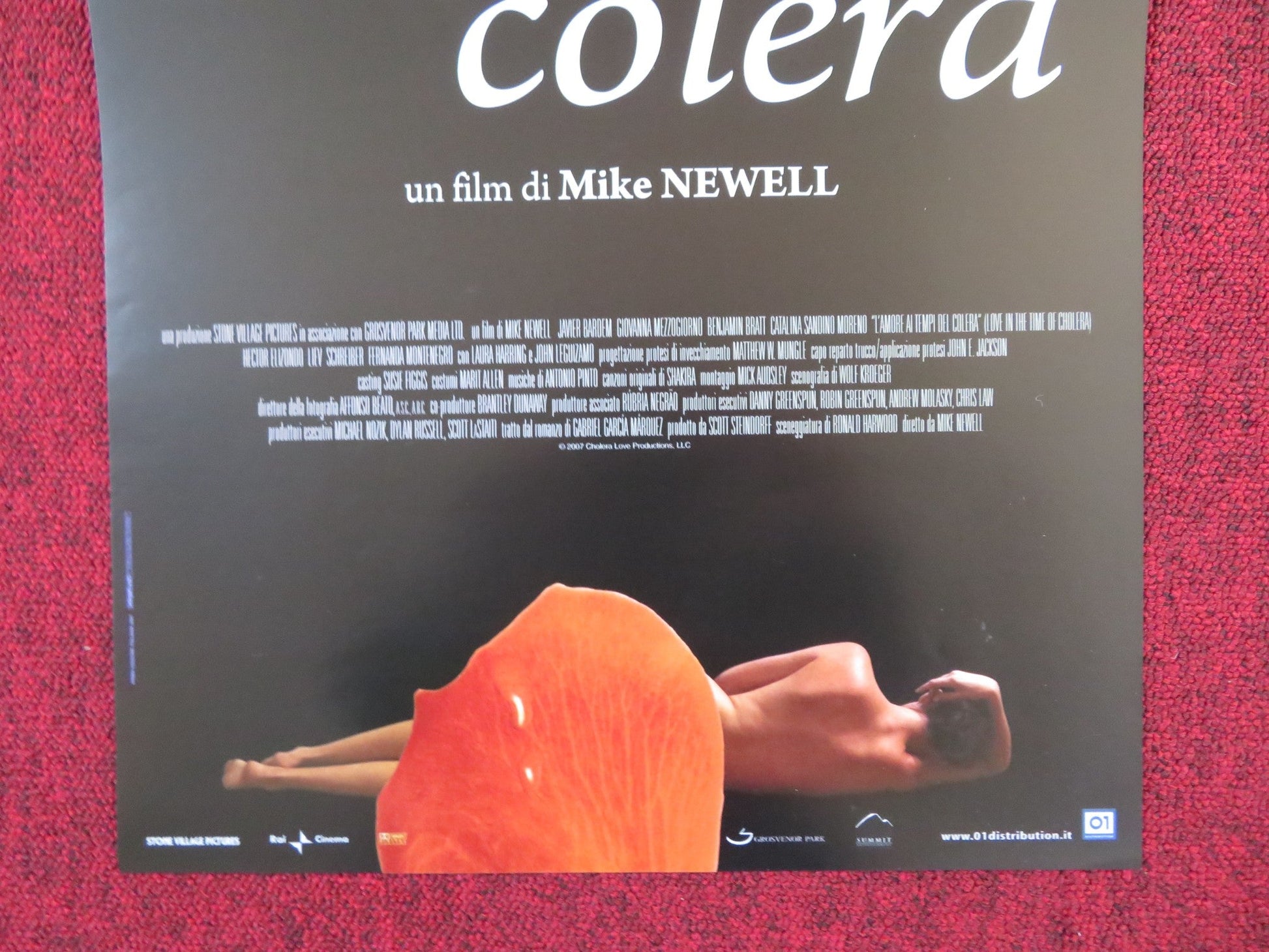 L'AMORE AI TEMPI DEL COLERA ITALIAN LOCANDINA POSTER JAVIER BARDEM 2007 Rendezvous Cinema Movie posters