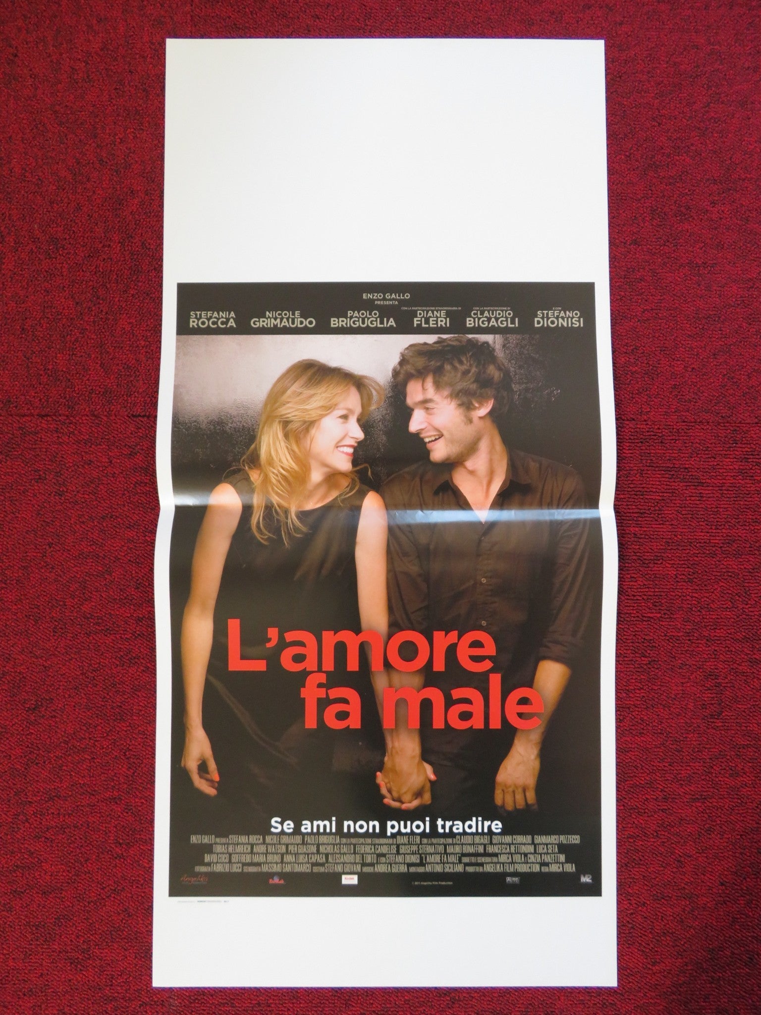 L'AMORE FA MALE ITALIAN LOCANDINA (27.5"x13") POSTER STEFANIA ROCCA 2011 Rendezvous Cinema Movie posters