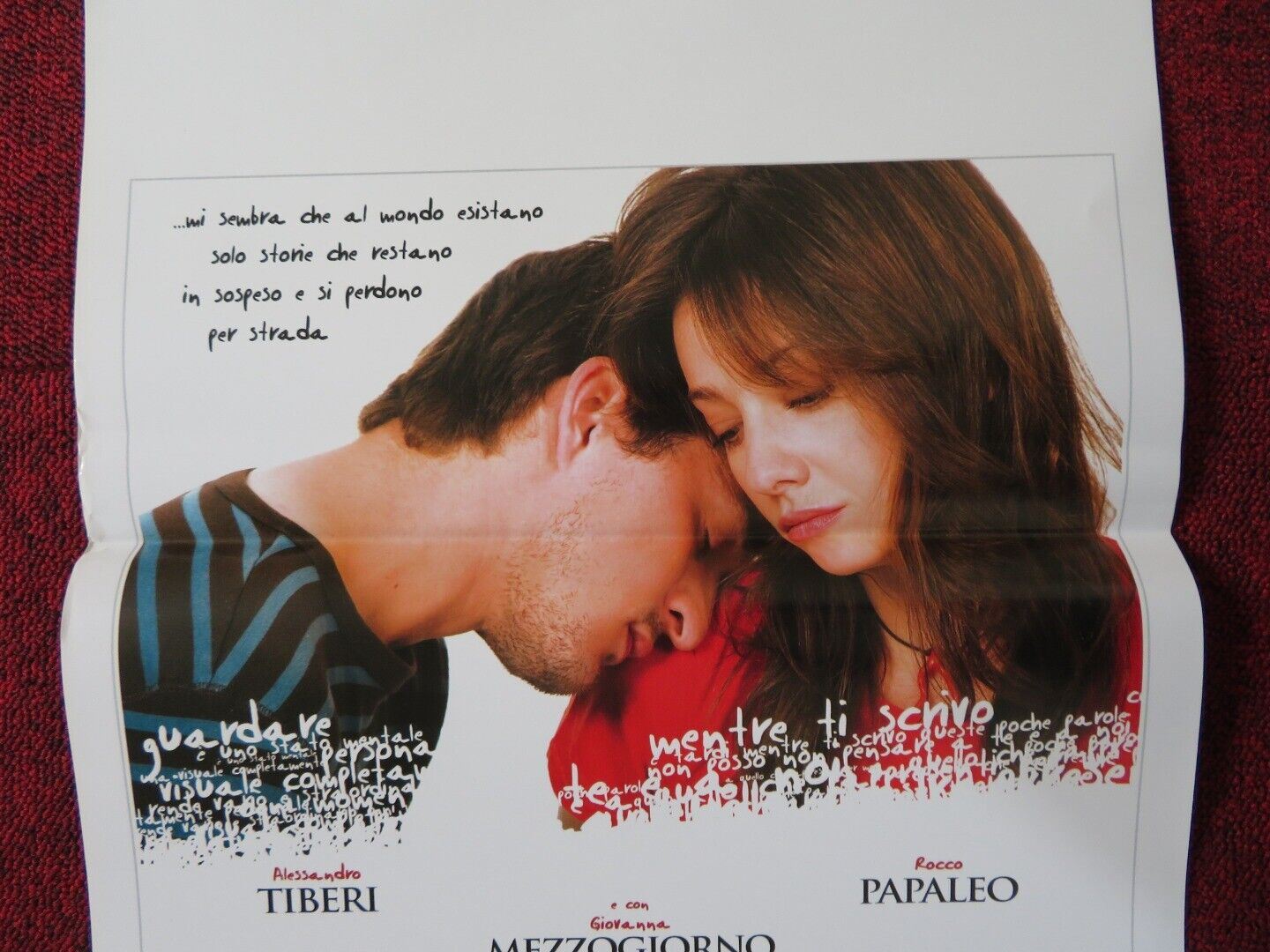 L'AMORE NON BASTA ITALIAN LOCANDINA (27.5"x13") POSTER ALESSANDRO TIBERI 2008 Rendezvous Cinema Movie posters