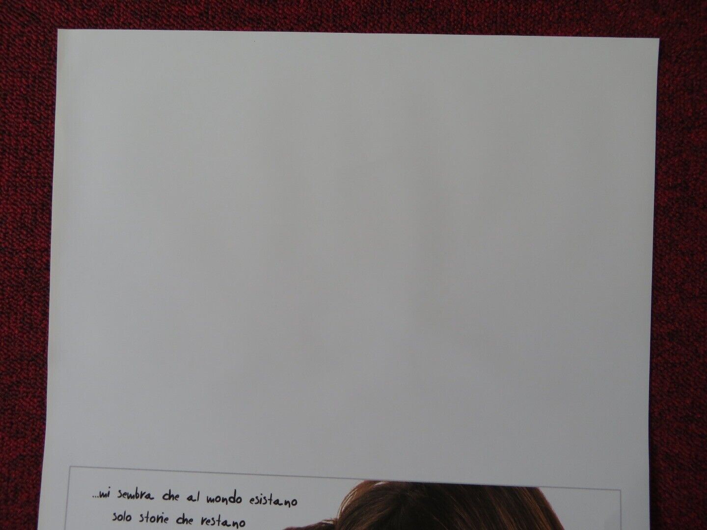 L'AMORE NON BASTA ITALIAN LOCANDINA (27.5"x13") POSTER ALESSANDRO TIBERI 2008 Rendezvous Cinema Movie posters