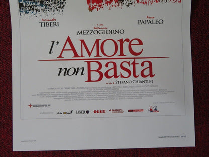 L'AMORE NON BASTA ITALIAN LOCANDINA (27.5"x13") POSTER ALESSANDRO TIBERI 2008 Rendezvous Cinema Movie posters