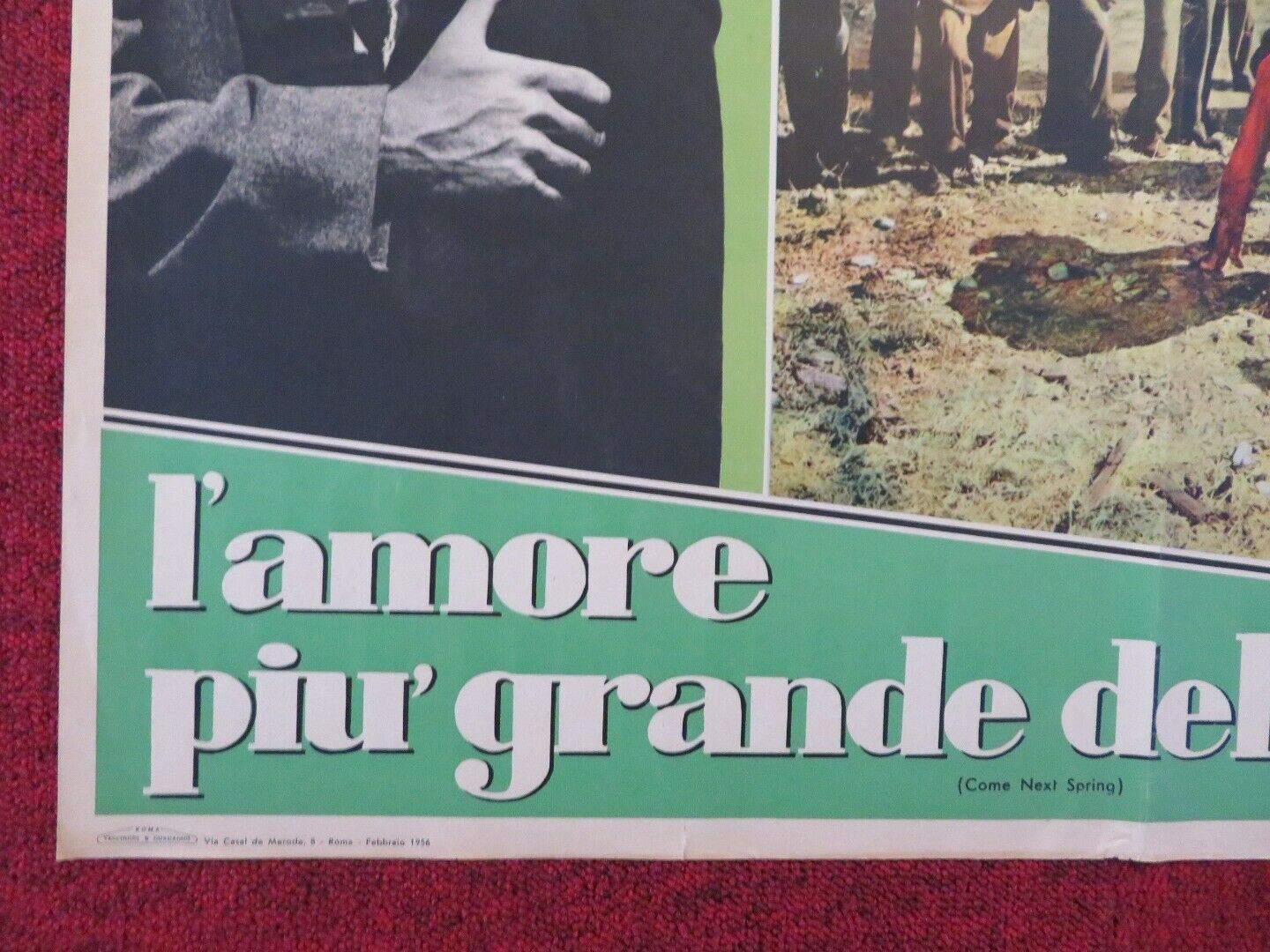 L'AMORE PIU' GRANDE DEL MONDO / COME NEXT SPRING ITALIAN FOTOBUSTA POSTER 1956 Movie posters