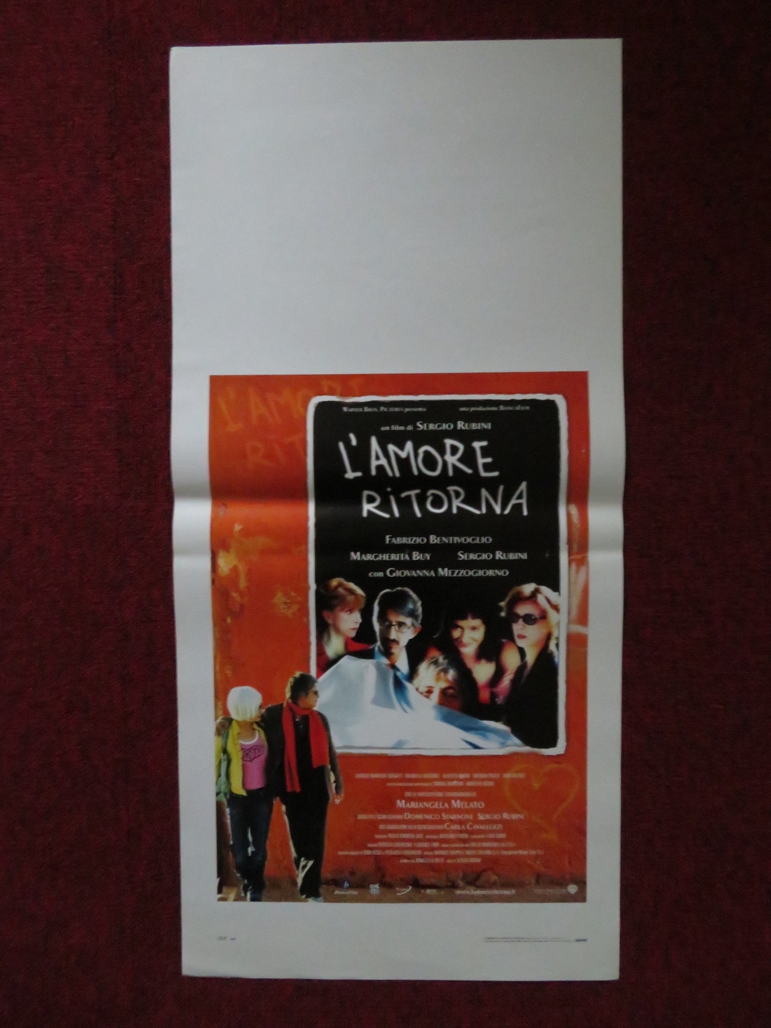 L'AMORE RITORNA ITALIAN LOCANDINA POSTER FABRIZIO BENTIVOGLIO MARGH 2004 Rendezvous Cinema Movie posters