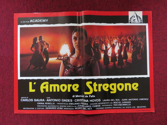L'AMORE STREGONE - A ITALIAN FOTOBUSTA POSTER ANTONIO GADES CRISTINA HOYOS 1986 Rendezvous Cinema Movie posters