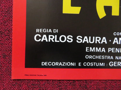 L'AMORE STREGONE - A ITALIAN FOTOBUSTA POSTER ANTONIO GADES CRISTINA HOYOS 1986 Rendezvous Cinema Movie posters