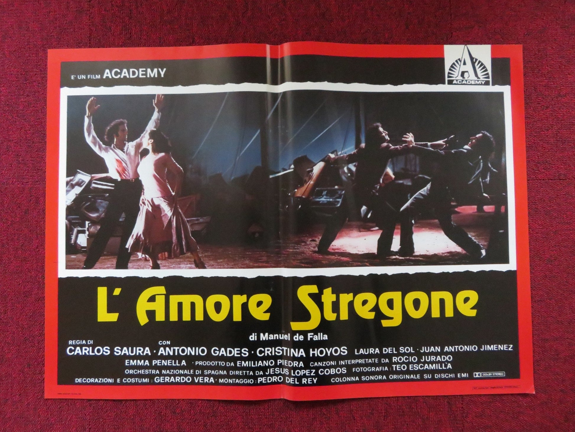 L'AMORE STREGONE - B ITALIAN FOTOBUSTA POSTER ANTONIO GADES CRISTINA HOYOS 1986 Rendezvous Cinema Movie posters