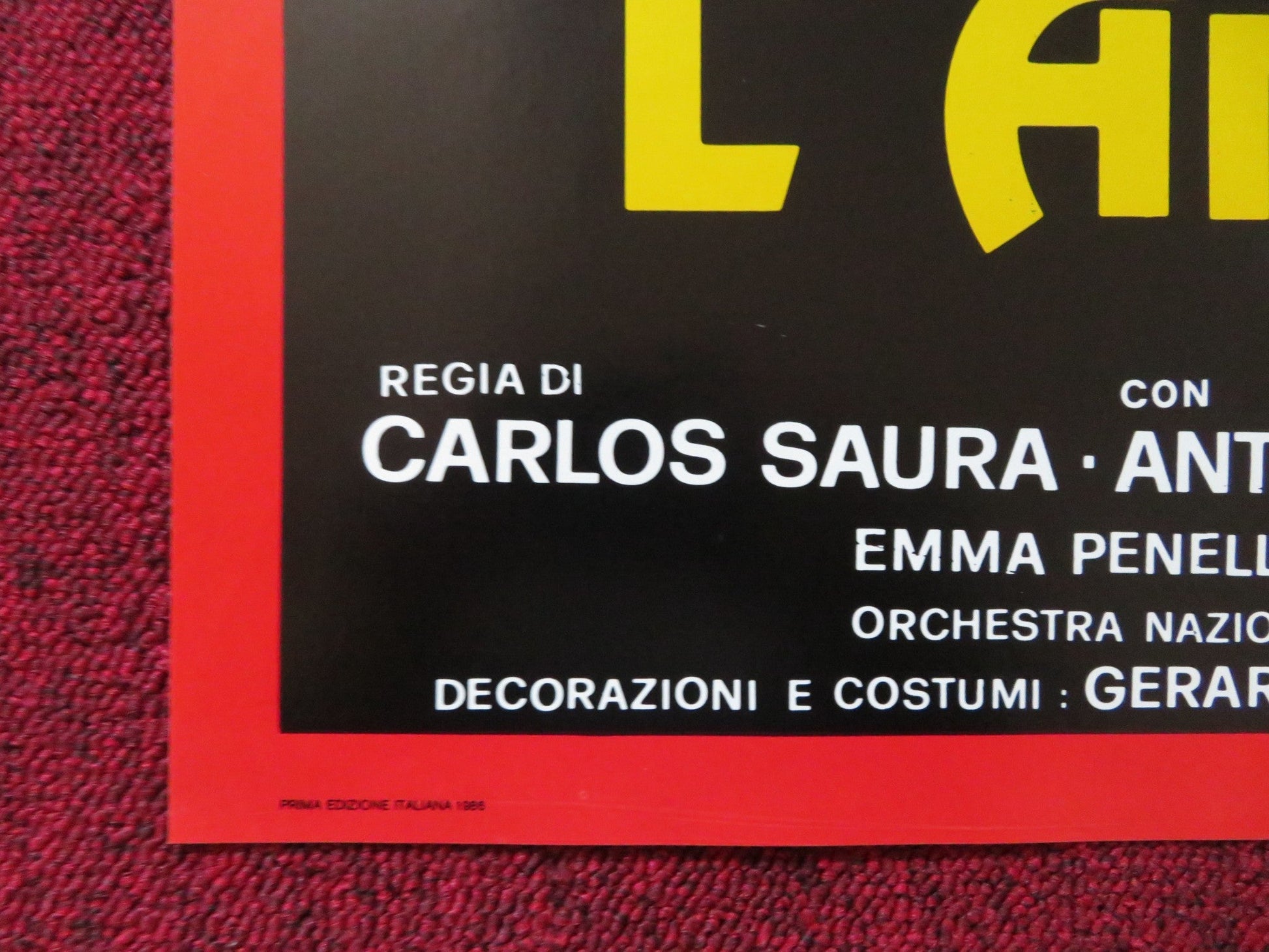 L'AMORE STREGONE - B ITALIAN FOTOBUSTA POSTER ANTONIO GADES CRISTINA HOYOS 1986 Rendezvous Cinema Movie posters