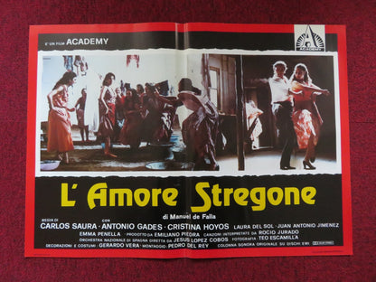L'AMORE STREGONE - D ITALIAN FOTOBUSTA POSTER ANTONIO GADES CRISTINA HOYOS 1986 Rendezvous Cinema Movie posters