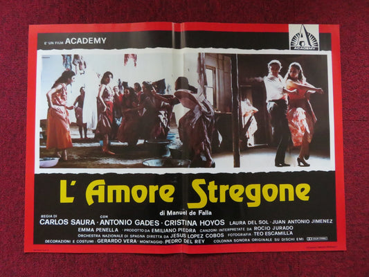 L'AMORE STREGONE - D ITALIAN FOTOBUSTA POSTER ANTONIO GADES CRISTINA HOYOS 1986 Rendezvous Cinema Movie posters