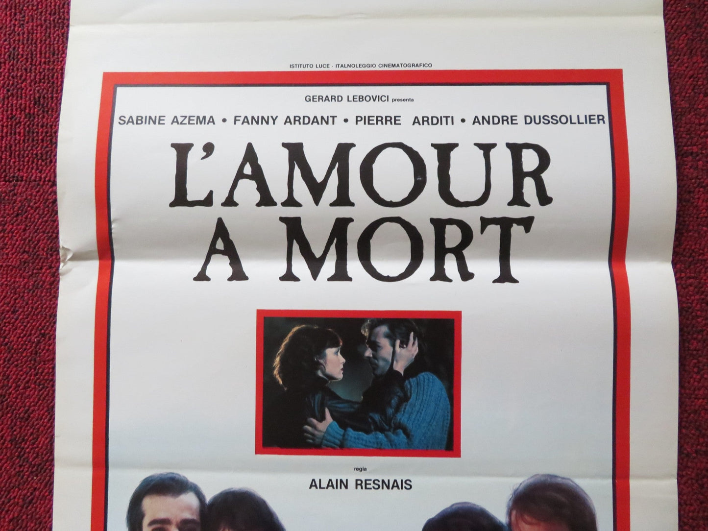L'AMOUR A MORT ITALIAN LOCANDINA POSTER SABINE AZEMA FANNY ARDANT 1984 Rendezvous Cinema Movie posters
