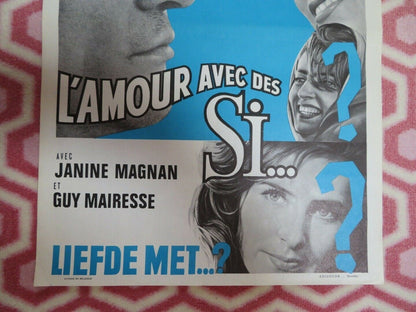L'AMOUR AVEC DES SI../ In the Affirmative BELGIUM (21.5"x 14.5) POSTER 1964 - Rendezvous Cinema