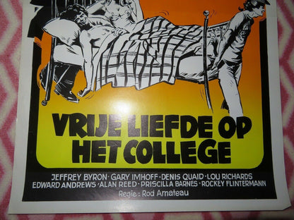 L'AMOUR LIBRE AU COLLEGE/ SENIORS BELGIUM (21"x 14") POSTER JEFFREY BYRON 1978 Movie posters