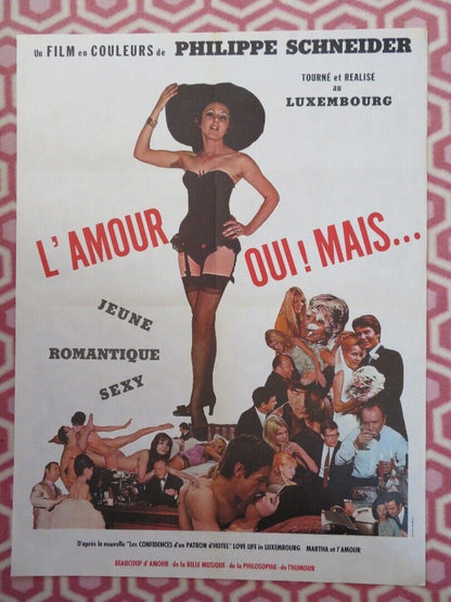 L'AMOUR OUI! MAIS / Love Life in Luxembourg FRENCH MOYENNE POSTER 1970 Movie posters
