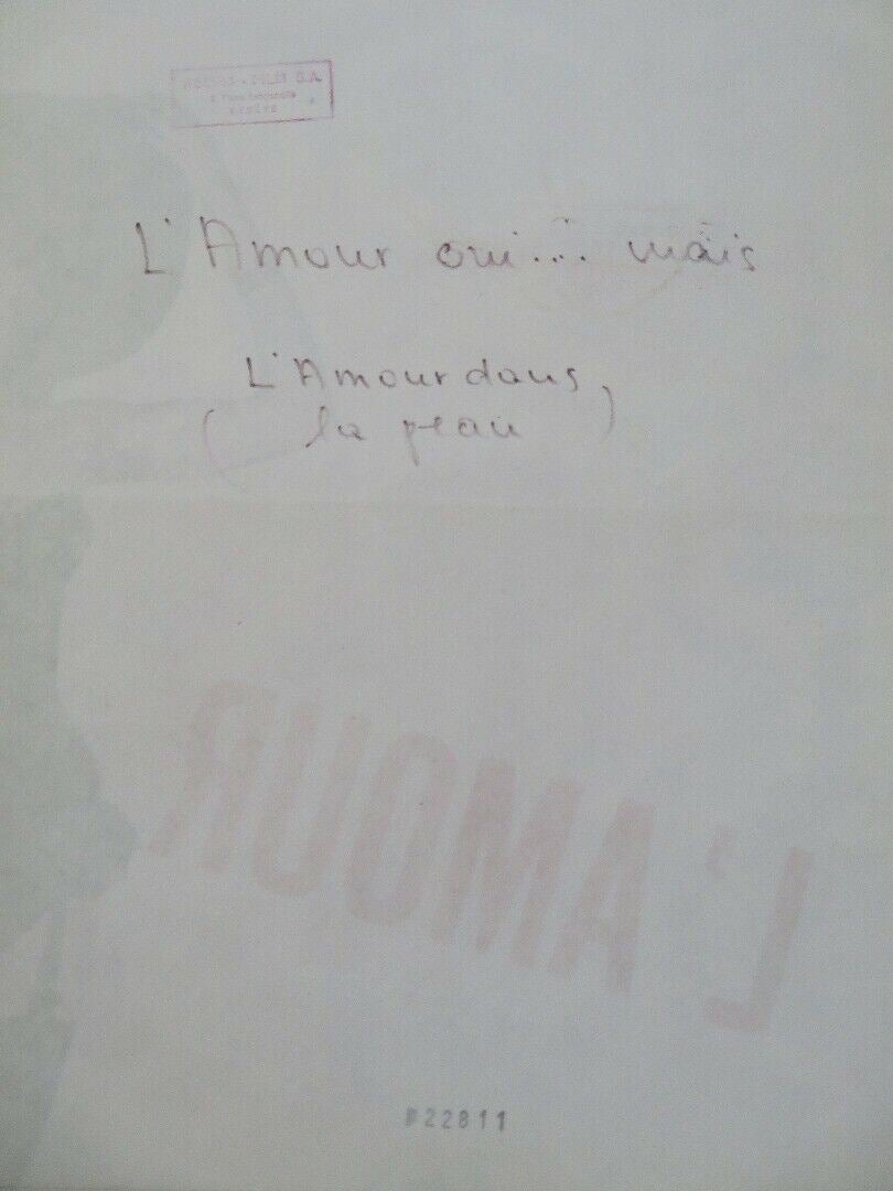 L'AMOUR OUI! MAIS / Love Life in Luxembourg FRENCH MOYENNE POSTER 1970 Movie posters