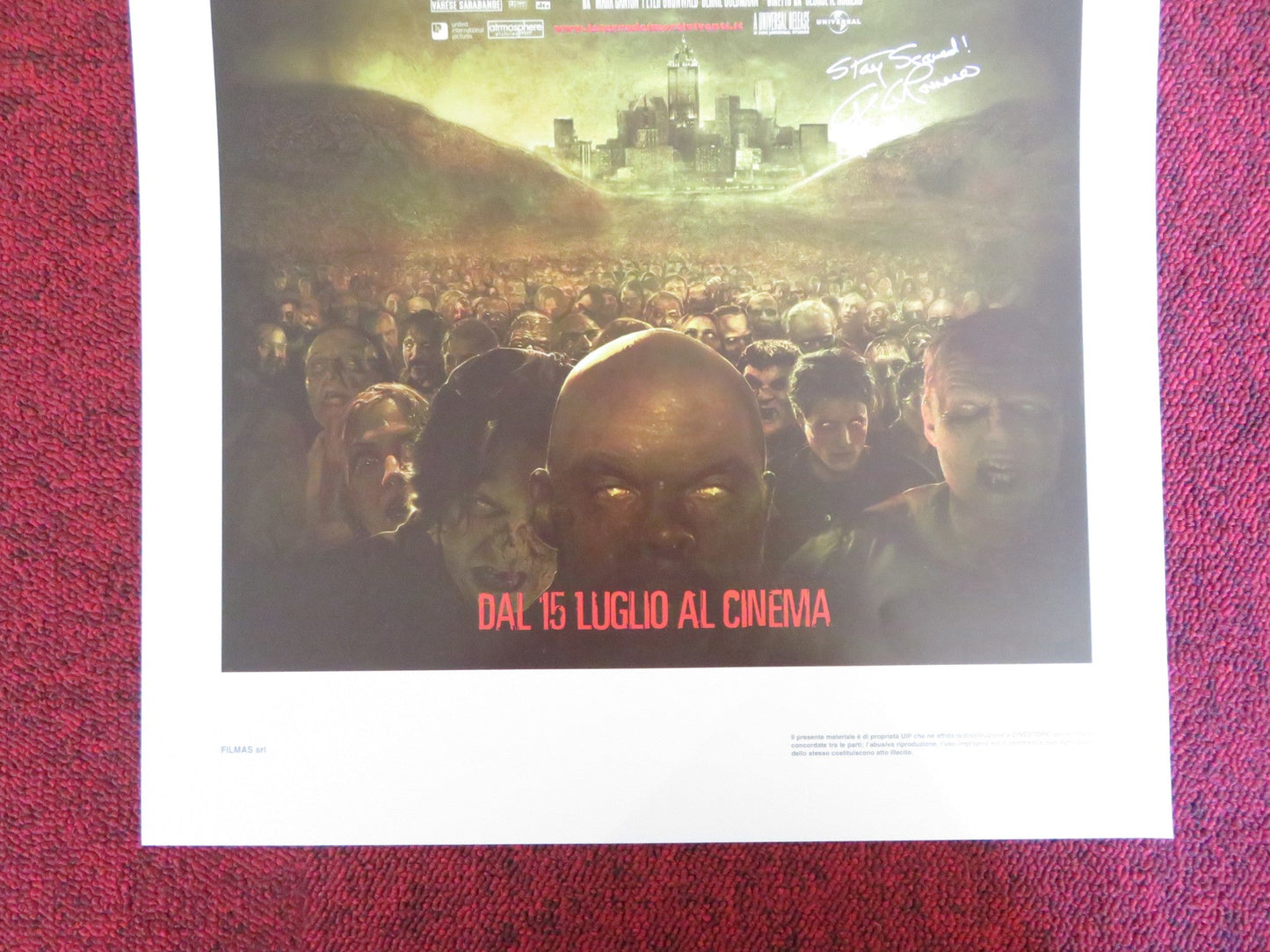LAND OF THE DEAD ITALIAN LOCANDINA POSTER DENNIS HOPPER JOHN LEGUIZAMO 2005 Rendezvous Cinema Movie posters