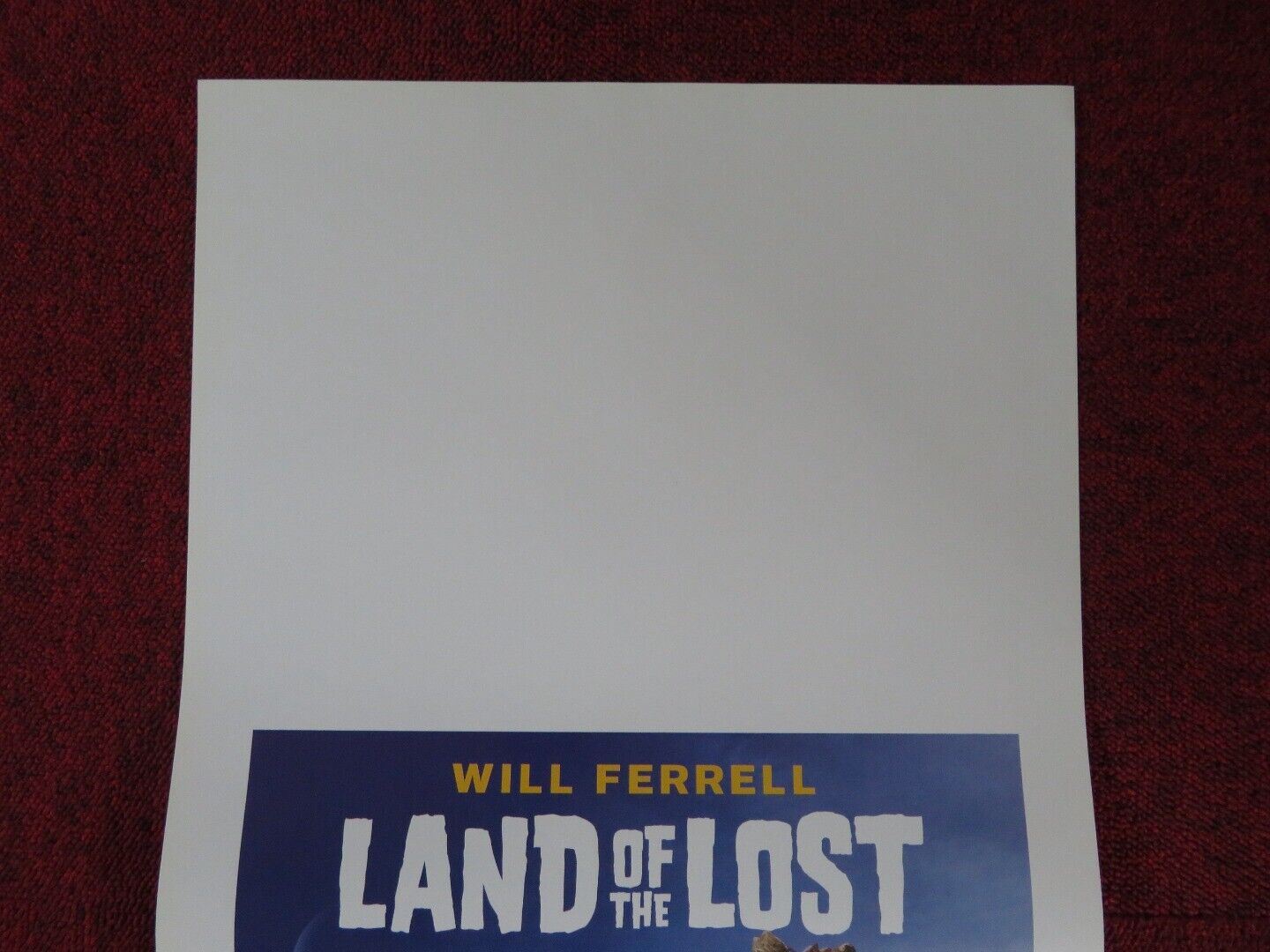 LAND OF THE LOST ITALIAN LOCANDINA (27.5"x13") POSTER WILL FERRELL 2009 Movie posters